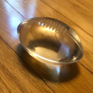 Sasaki crystal football very heavy , make a great paper weight